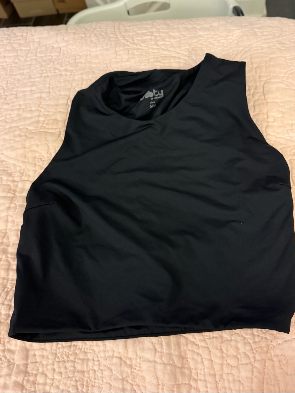 Booty by Brabants Black Sleeveless Crop Tank